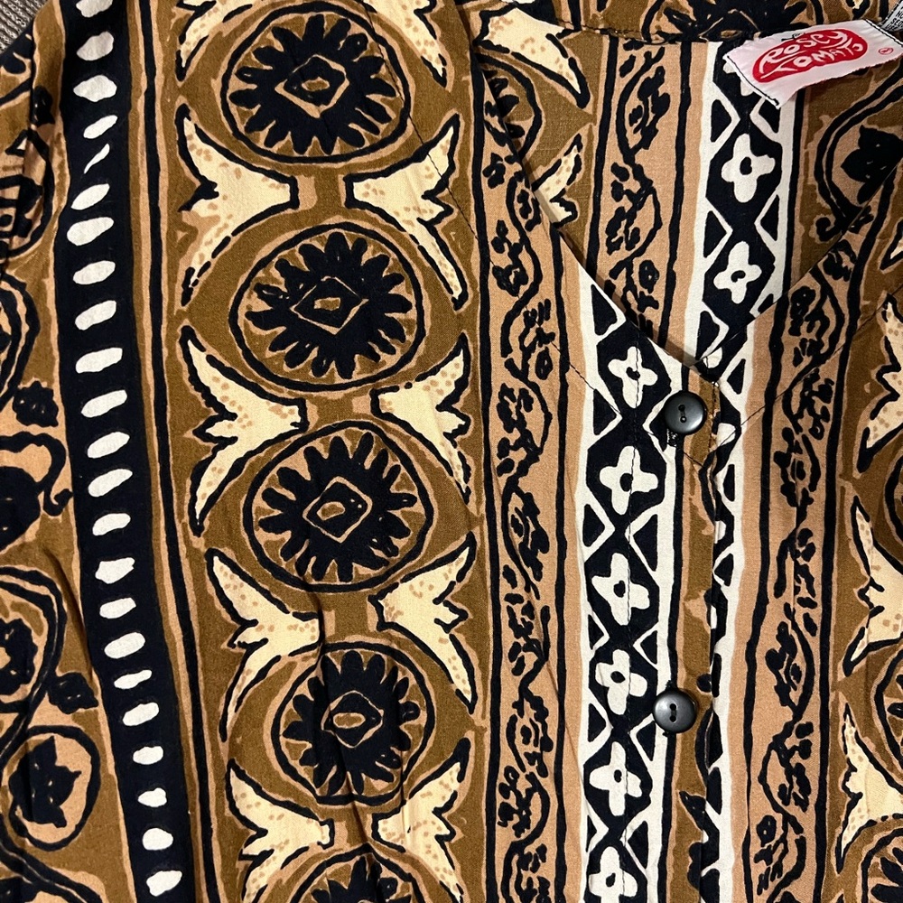 Vintage Oversized Button Down Top - image 3